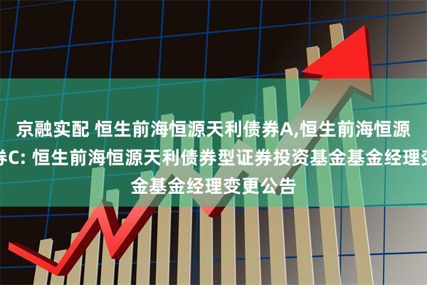京融实配 恒生前海恒源天利债券A,恒生前海恒源天利债券C: 恒生前海恒源天利债券型证券投资基金基金经理变更公告